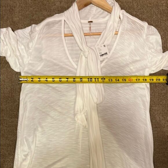 Free People White Flowing Blouse - Picture 11 of 12